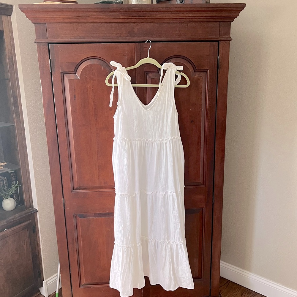 White cotton sundress